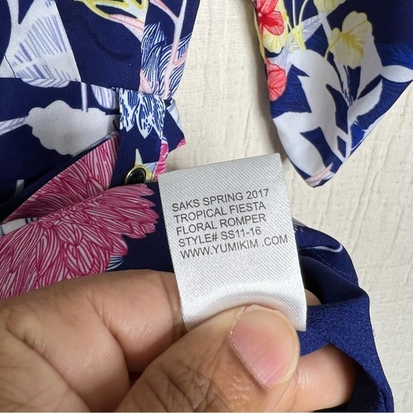 Yumi Kim 'Liz' Romper - Blue Floral size S - Picture 5 of 7
